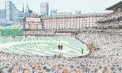Baltimore Sun: How a Phillies fan transformed 1,046 Orioles names into Camden Yards art