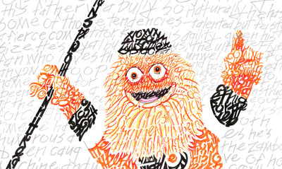6ABC: Gritty gets the Philly Word Art treatment for early birthday gift