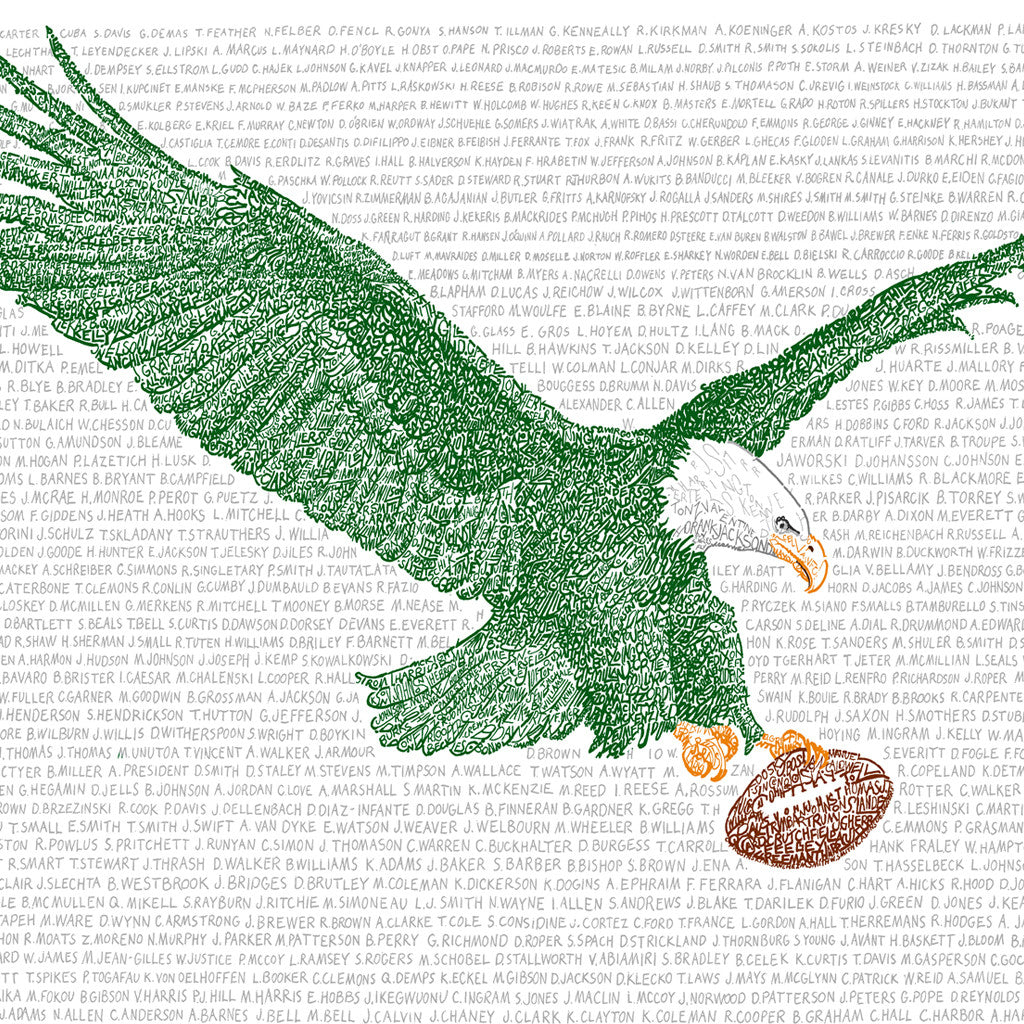 Philadelphia Eagle| Philadelphia Eagles Art | Art of Words