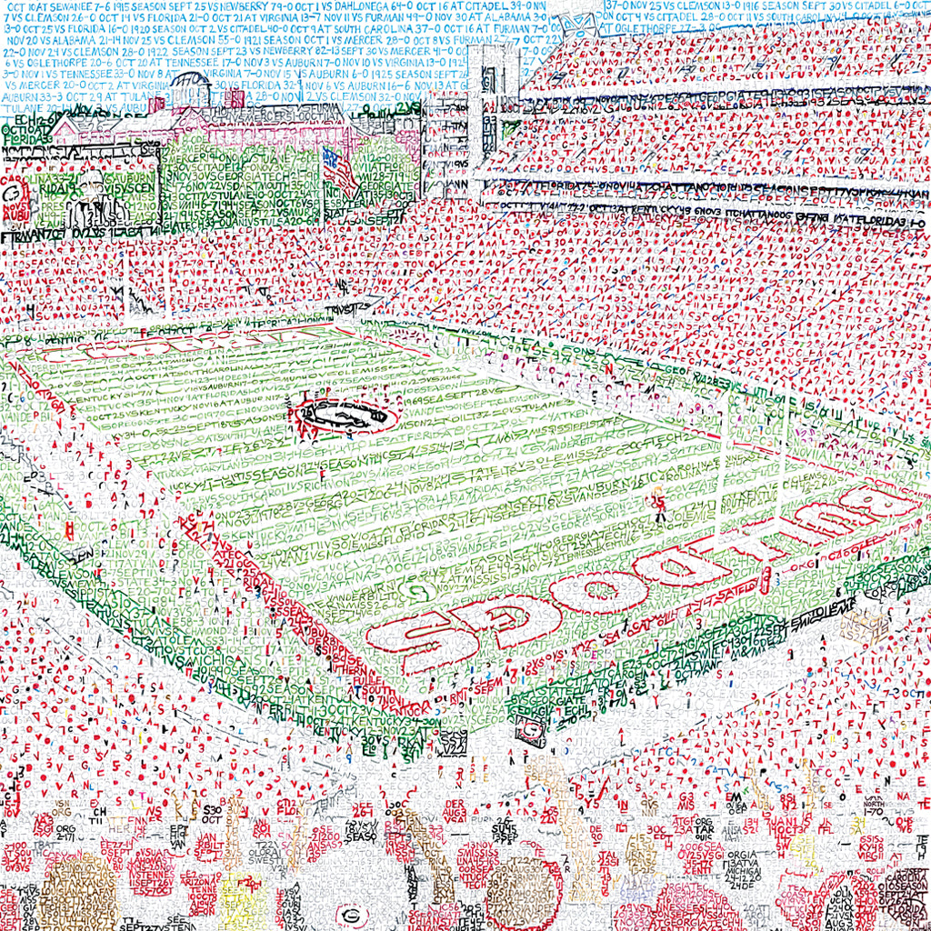 Sanford Stadium | Georgia Bulldogs Gifts | Art of Words