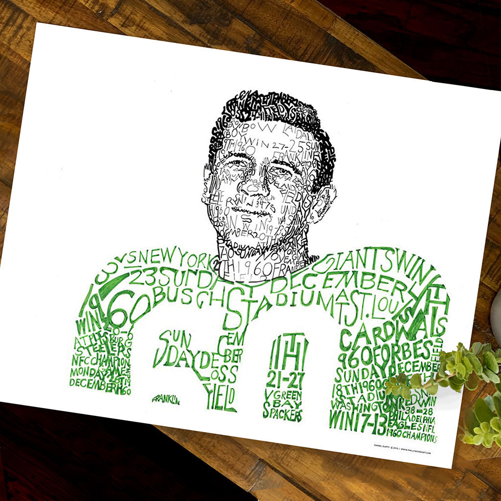 1960 Philadelphia Eagles | Chuck Bednarik Art | Art of Words
