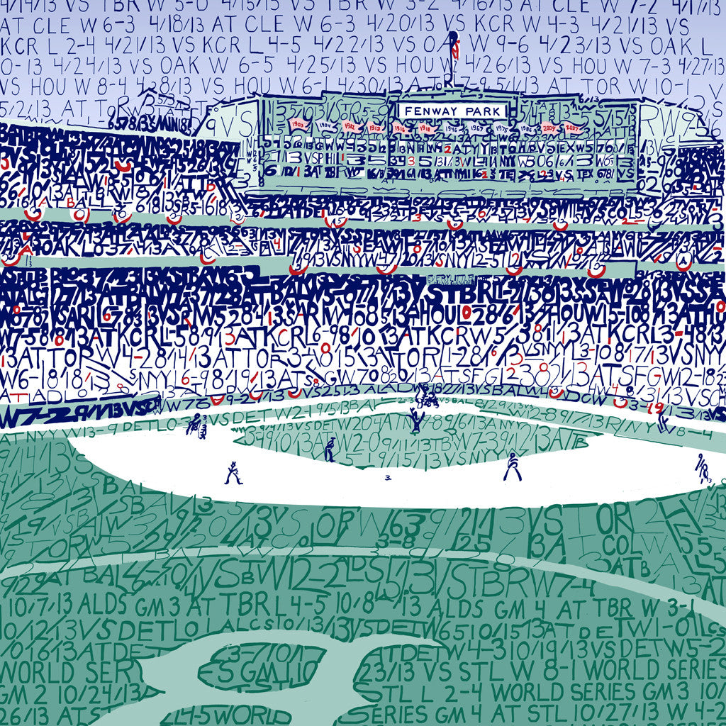 2013 World Series | Boston Red Sox Gifts | Art of Words, image size:1024x1024