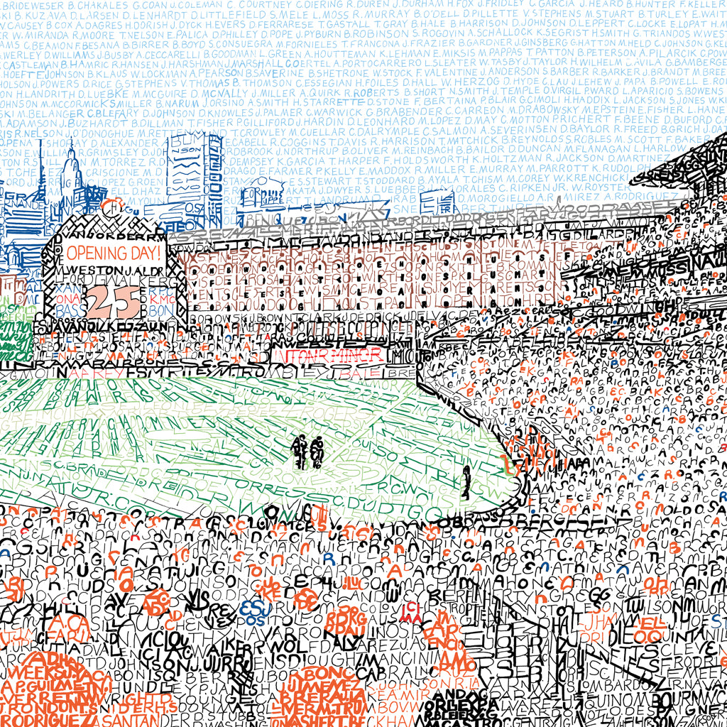 絵　メジャーリーグ Camden Yards Art | Orioles Stadium | Art of Words