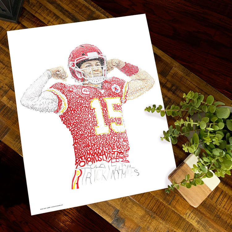 Foto Patrick Mahomes #7 Kansas City Chiefs - Ristampa 8x10 Pollici - Foto 2