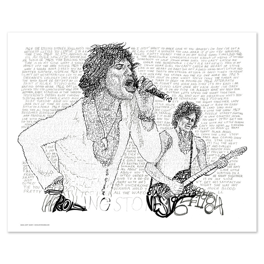 The Rolling Stones | Rolling Stones Gifts | Art of Words