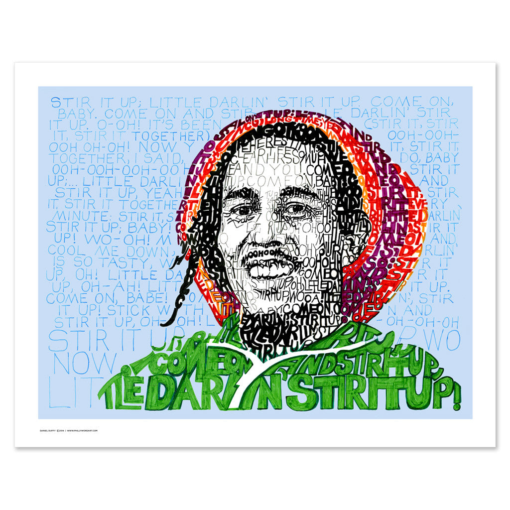 Bob Marley Wall Art | Bob Marley Gifts | Art of Words