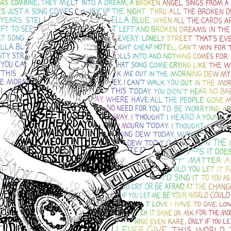 Jerry Garcia Art | Grateful Dead Gifts | Art of Words