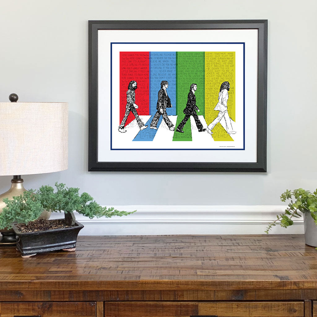 The Beatles Word Art Poster | Music Gifts & Decor