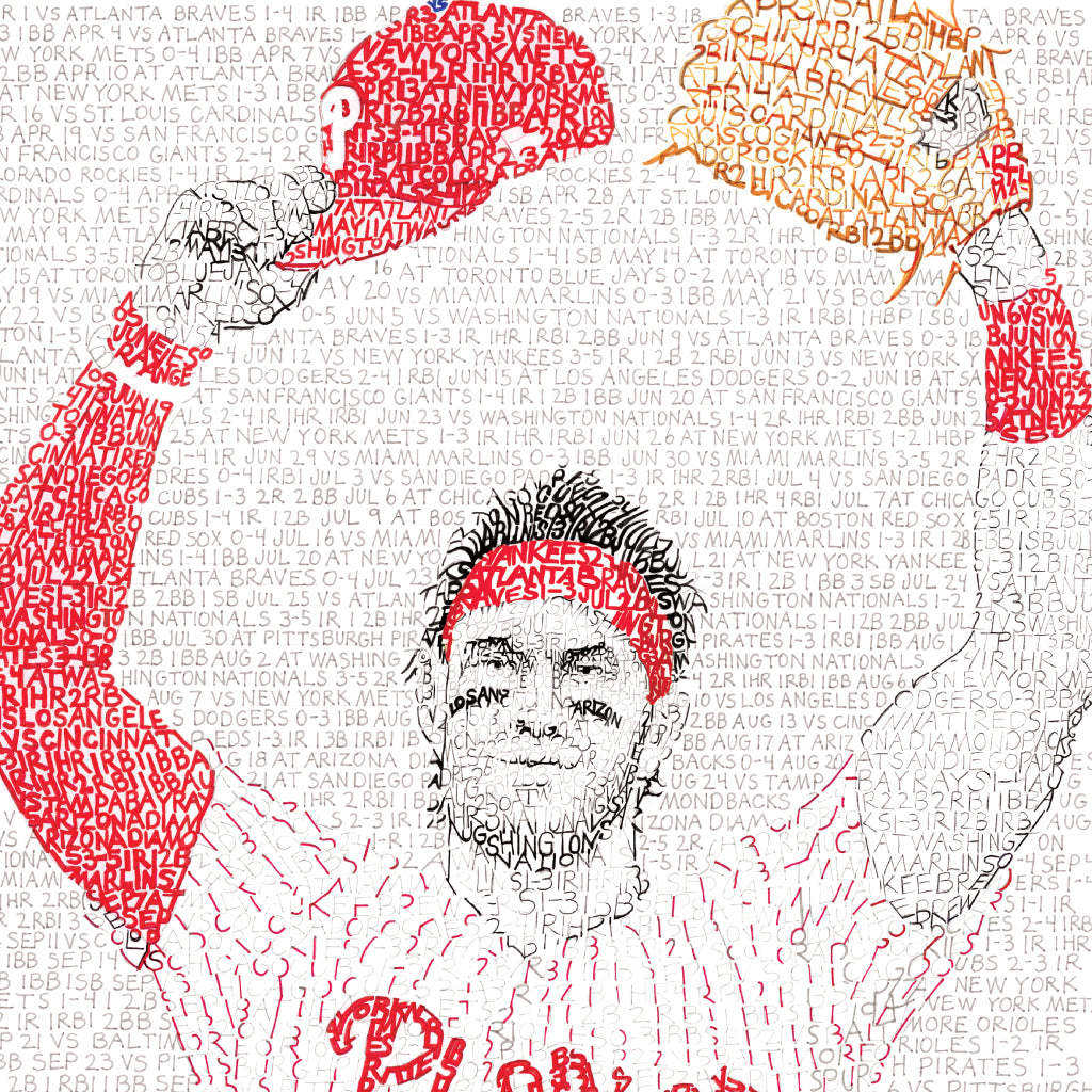 Bryce Harper Word Art Poster | Philadelphia Gifts & Decor