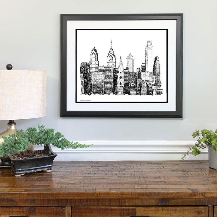 Philadelphia Skyline - Street Names