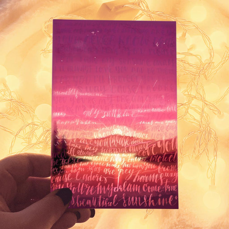 Card & Personalized Note - Art of Words