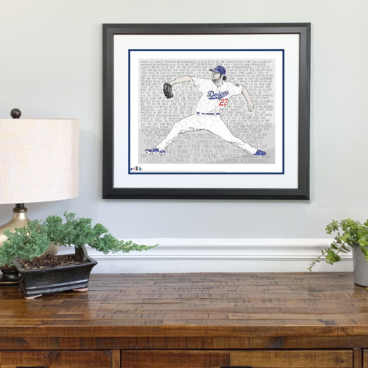 Clayton Kershaw LA Dodgers Poster Clayton Kershaw Poster 