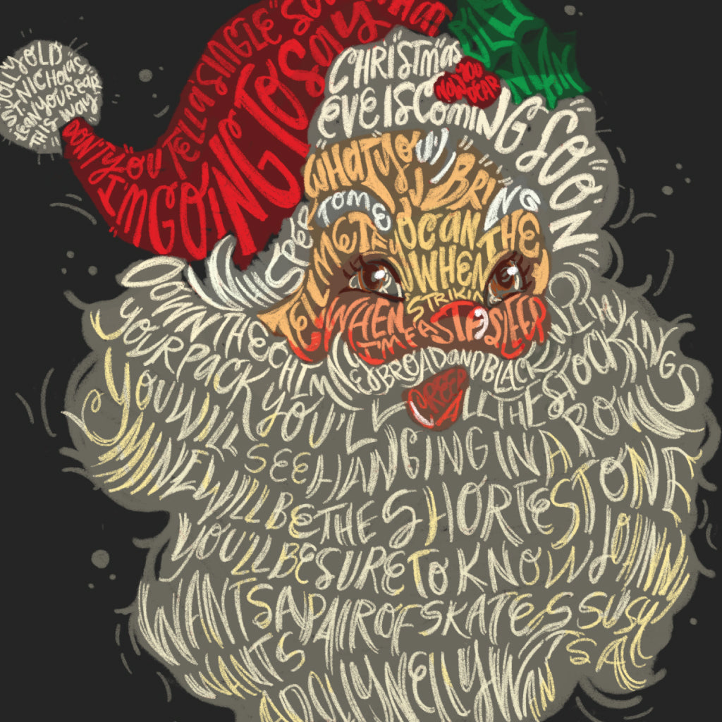 Santa Word Art