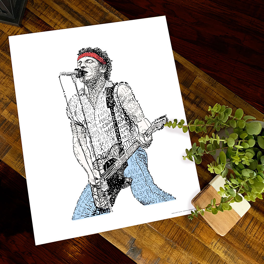 Springsteen Poster | Bruce Springsteen Gifts | Art of Words